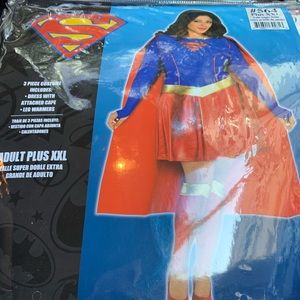 Super girl Costume plus size Adult xxl